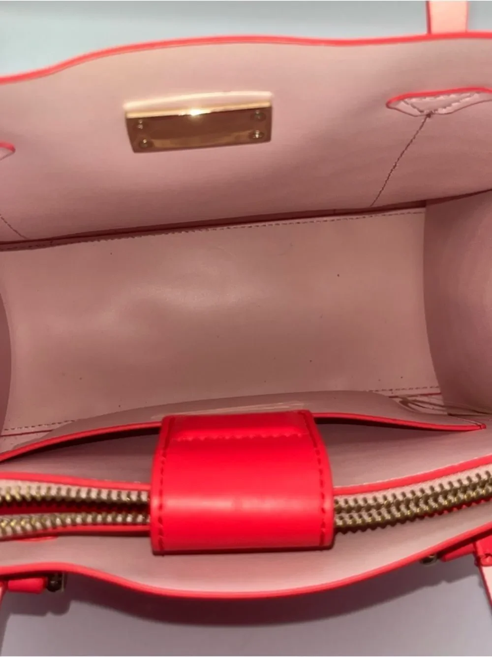 Kate Spade New York Abour Hill Small Elodie Leather Tote Bag in Pink Coral Lux